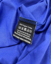 Made in Portugal T-Shirt Organic Pima Combed Cotton Unisex Crewneck Regular Fit Electric Blue Color